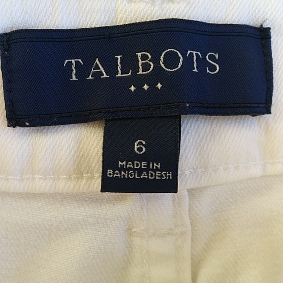 Talbots Curvy Slenderizing Jeans 6 White - Picture 3 of 16